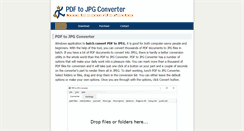 Desktop Screenshot of pdf-to-jpg-converter.com